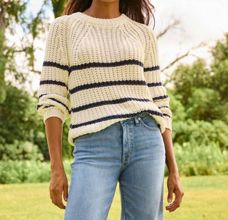 Tommy Bahama - Zoe Stripe Cotton Crew Sweater