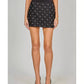 2.7 August Apparel - Rhinestone & Pearl Mini Skirt