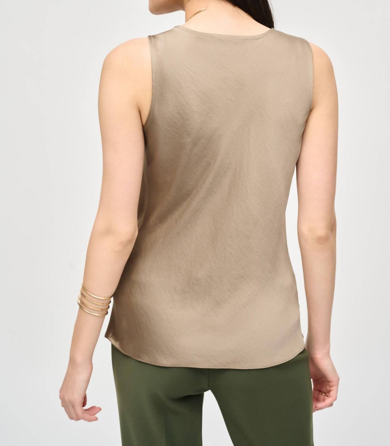 Joseph Ribkoff - Cowl Neck Sleeveless Satin Tank