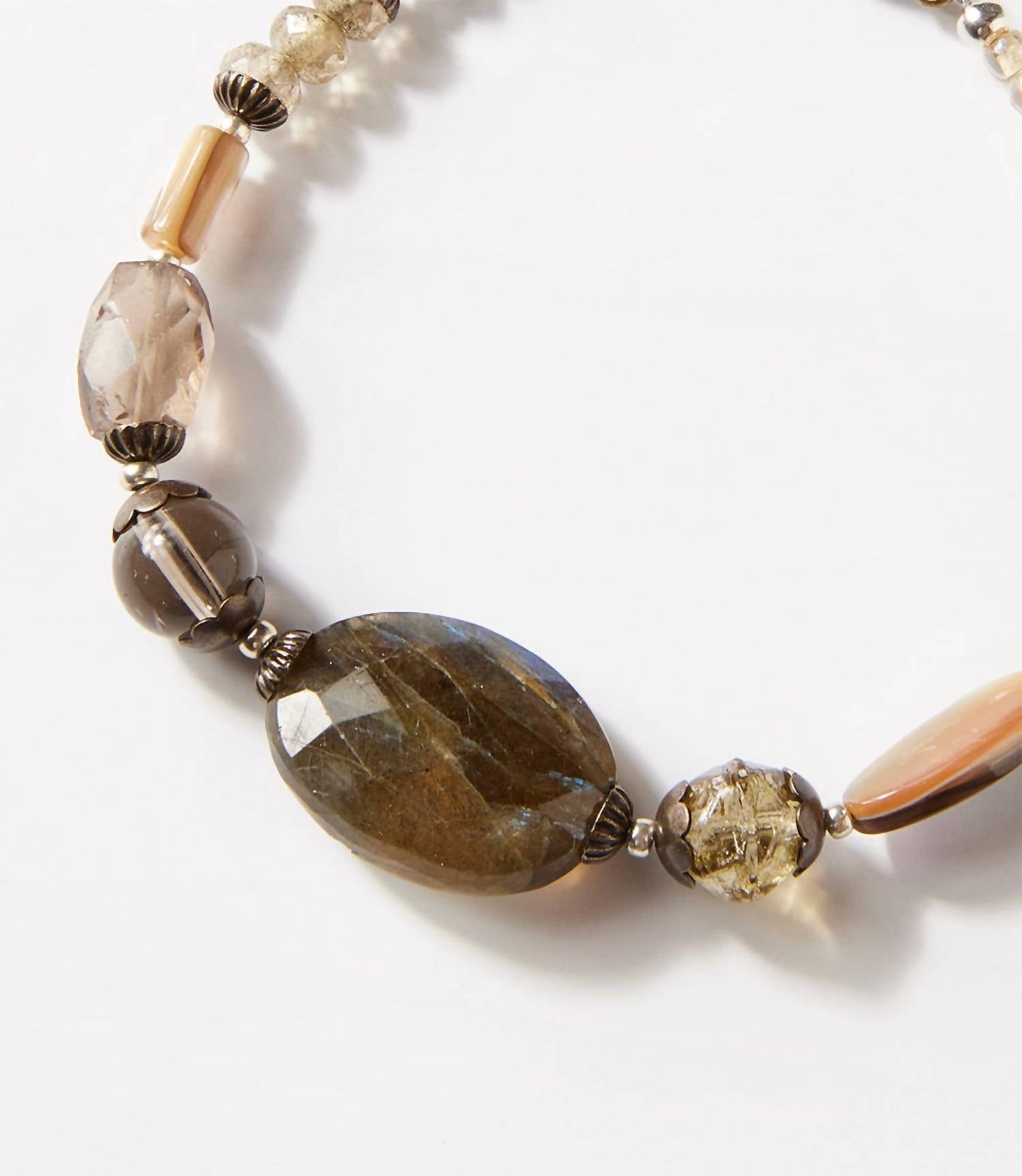 Anne Vaughan - Women's Labradorite Beaded Bracelet
