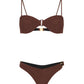 Nelblu - Women's Ondas Crinkle Bandeau Bikini Top