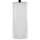 Petra 26" Contemporary Polyresin Table Lamp in Cream and Black - Set of 2