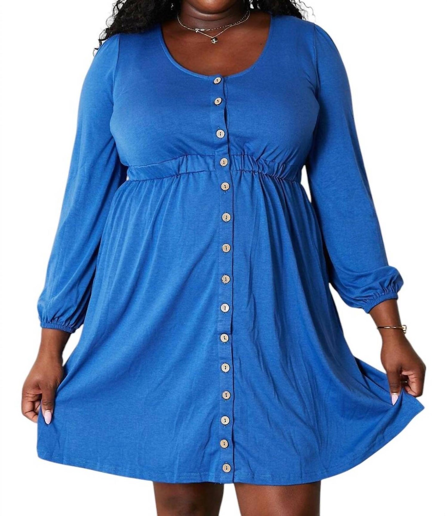 Double Take - Enchanting Elegance Long Sleeve Dress