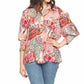 Papillon - Women's Jessica Bold Floral Button Front Top