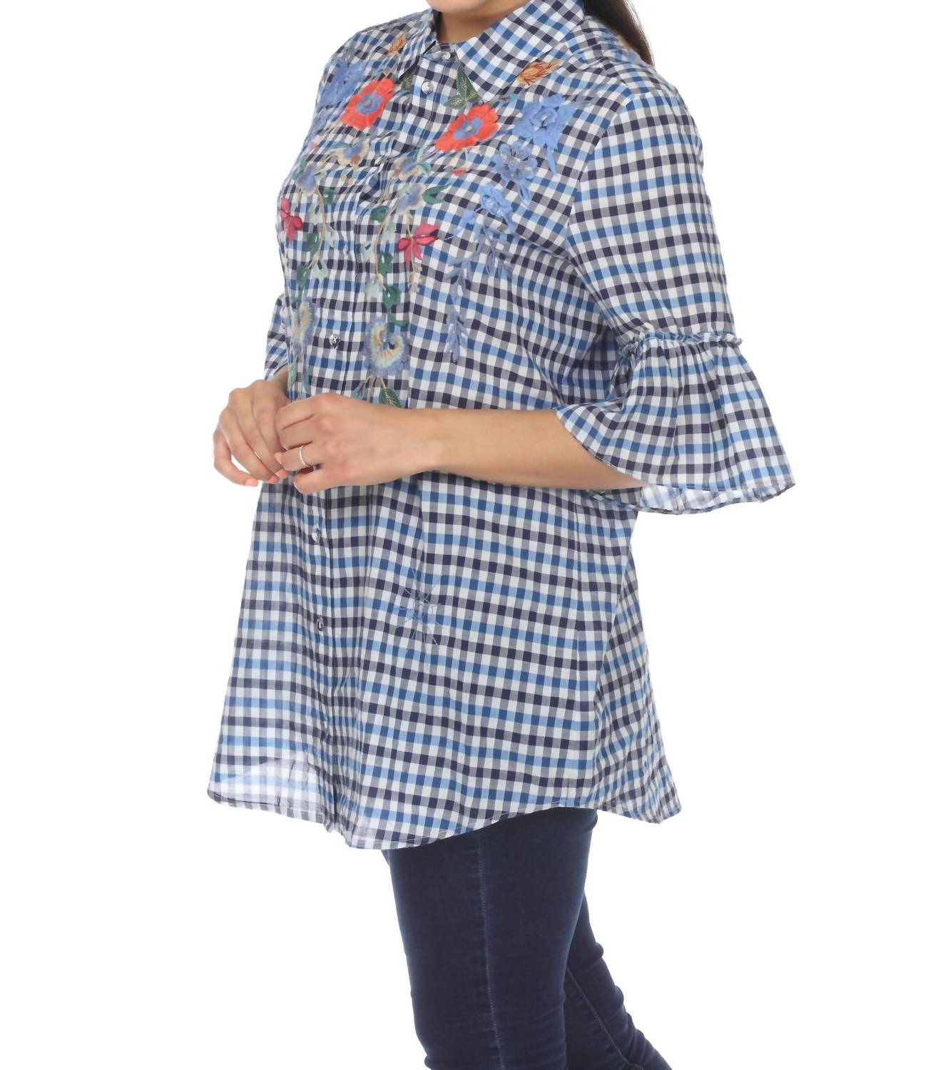 Johnny Was - Taryn Ruffle Sleeve Tunic Top