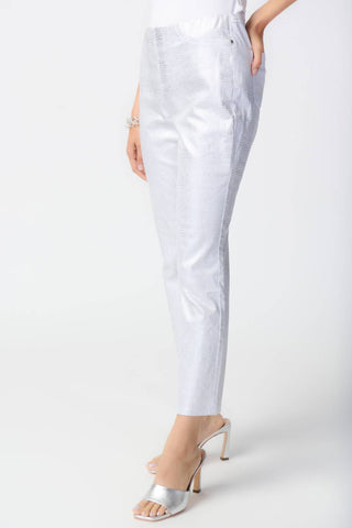 Joseph Ribkoff - Metallic Slim Crop Pants