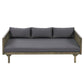 Claremont 3 Seater Daybed Teak Acacia Wood Water Resistant Cushions