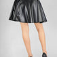 42Pops - Vegan Leather Skater Skirt