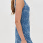 Alice + Olivia - Maryann Floral Cutout Denim Dress