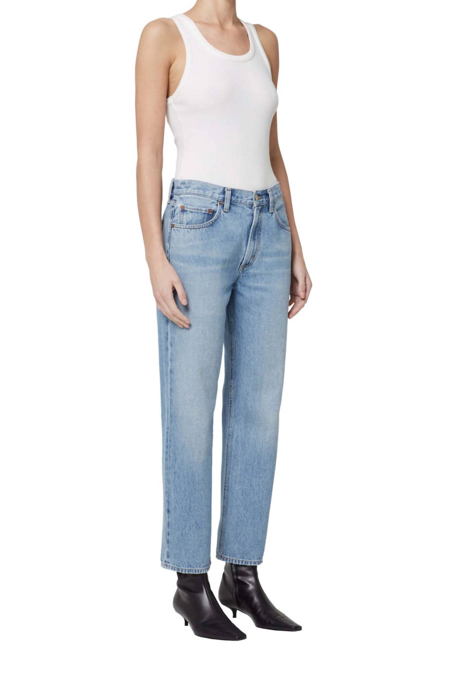 Agolde - Valen Mid Rise Straight Jean