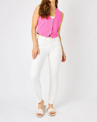 Judy Blue - Mid Rise Braided Detail Jeans