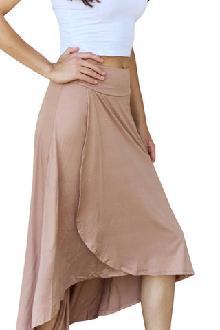 Ninexis - High Waisted Flare Maxi Skirt