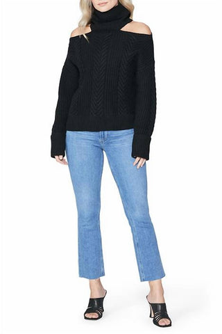 Paige - Lorilee Cold Shoulder Turtleneck Wool Sweater