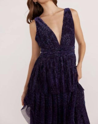 Minkpink - ENYA LUREX PLISSE MIDI DRESS