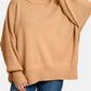 Zenana - Side Sit Oversize Sweater