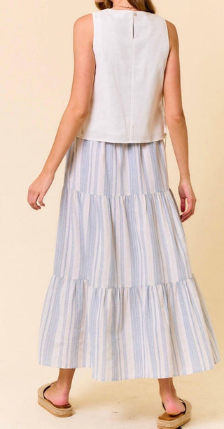 Doe And Rae - Linen Ow Sleeveless Top