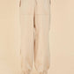 Dolce Cabo - Drawstring Ruched Knee Trousers