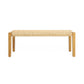 Angie Bench Outdoor Seating Acacia Wood Faux Rattan - Teak