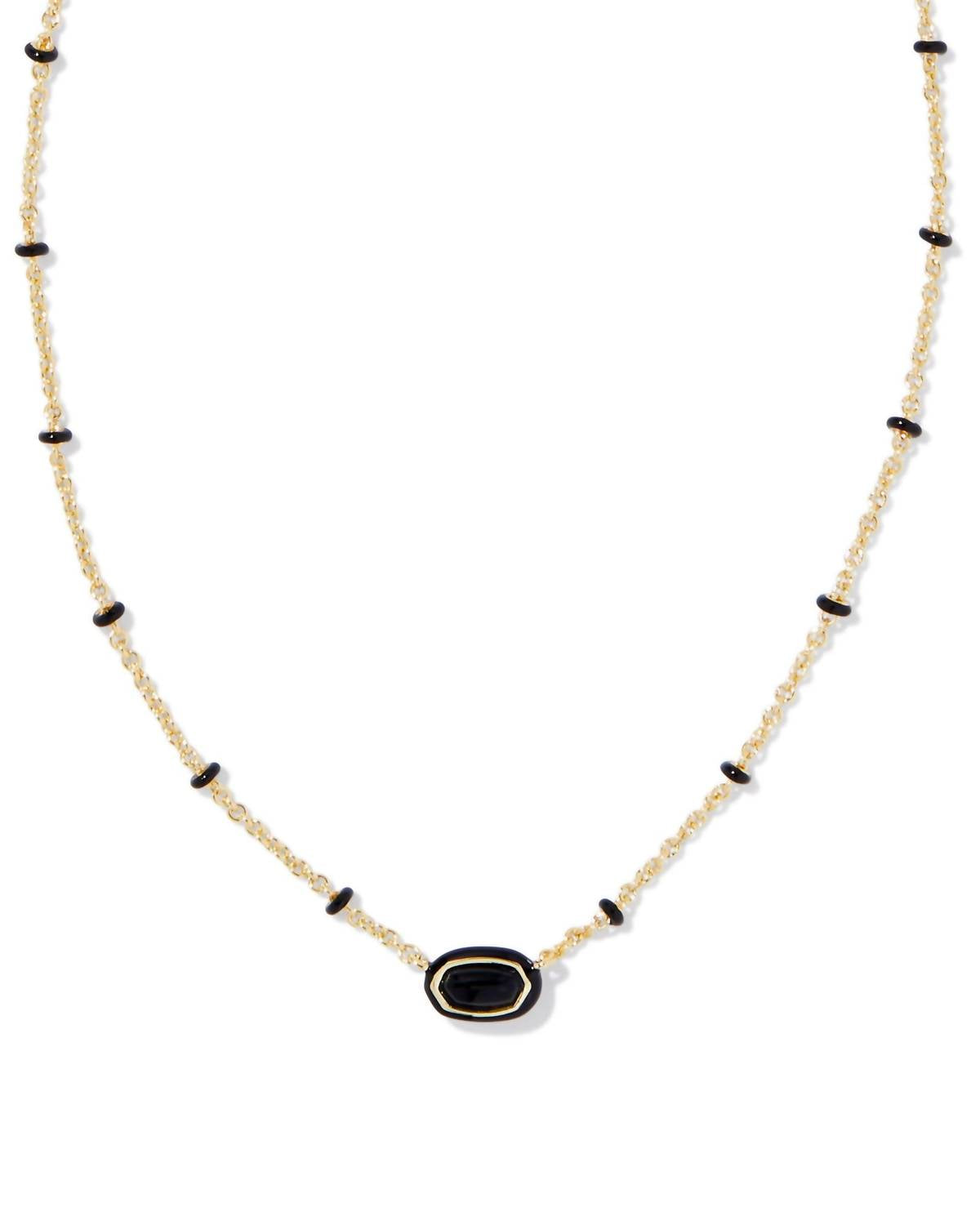 Kendra Scott - Women's Mini Elisa Enamel Frame Short Pendant Necklace