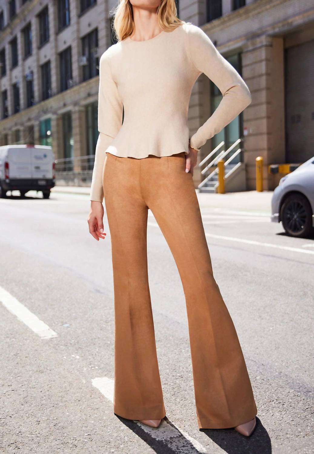 Generation Love - Penache Peplum Long Sleeve Sweater
