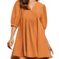 Entro - Alexis Puff Sleeves Babydoll Dress