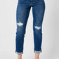 Judy Blue - Mid Rise Destroy Slim Jeans