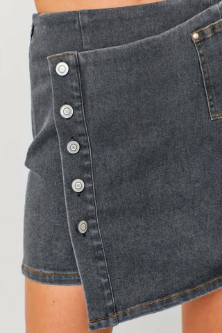 Baby Pink - Sharon Mini Denim Skirt