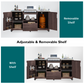 K&K 66.5' Outdoor Kitchen Island for Big Green Egg Grills
