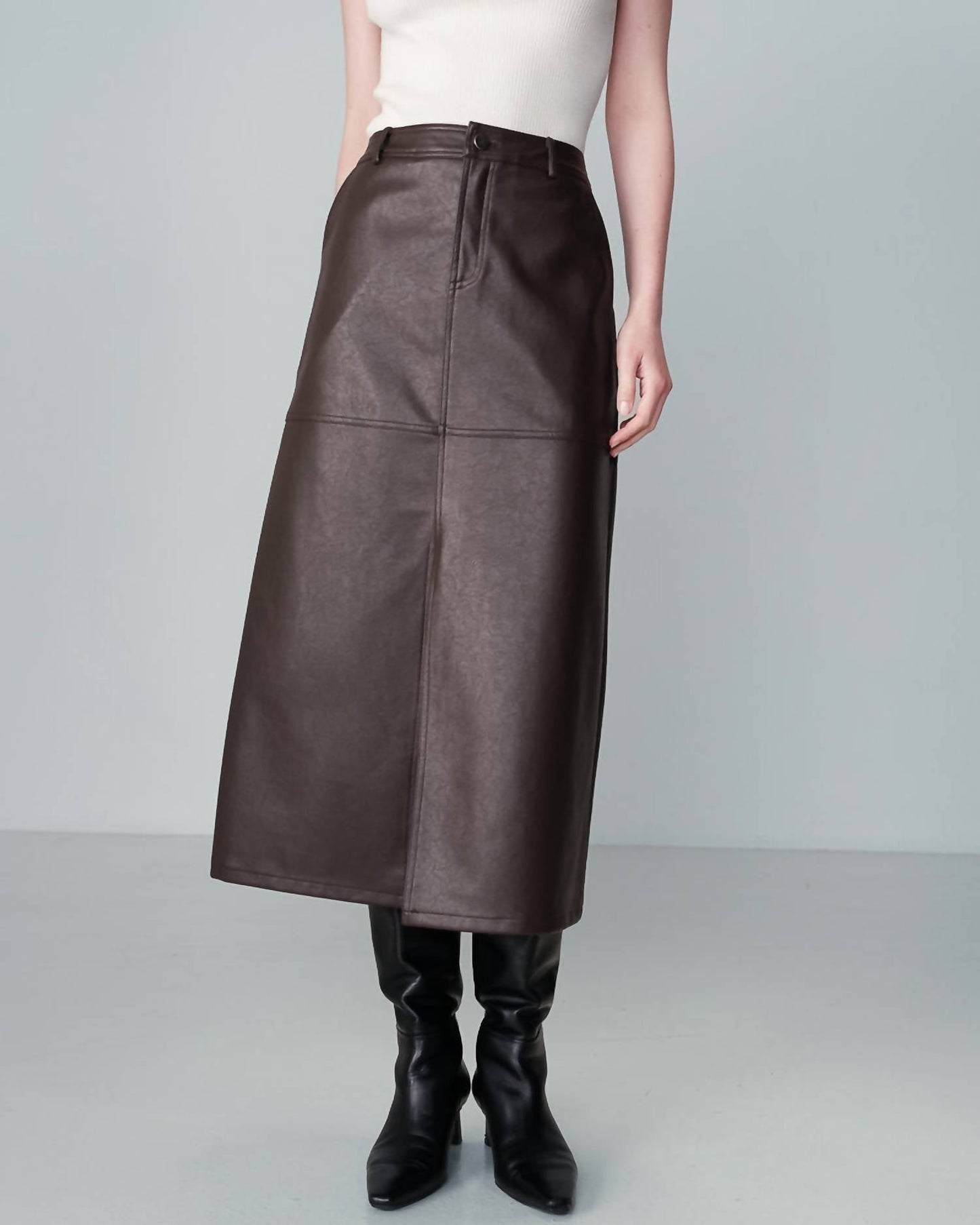 Grace & Mila - Nory Pleather Skirt