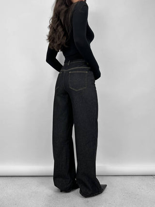 Emory Park - Fleece Lined Thermal Wide Leg Jeans