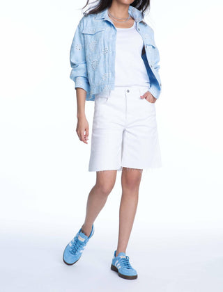 Elliott Lauren - Button Front Jacket With Eyelet