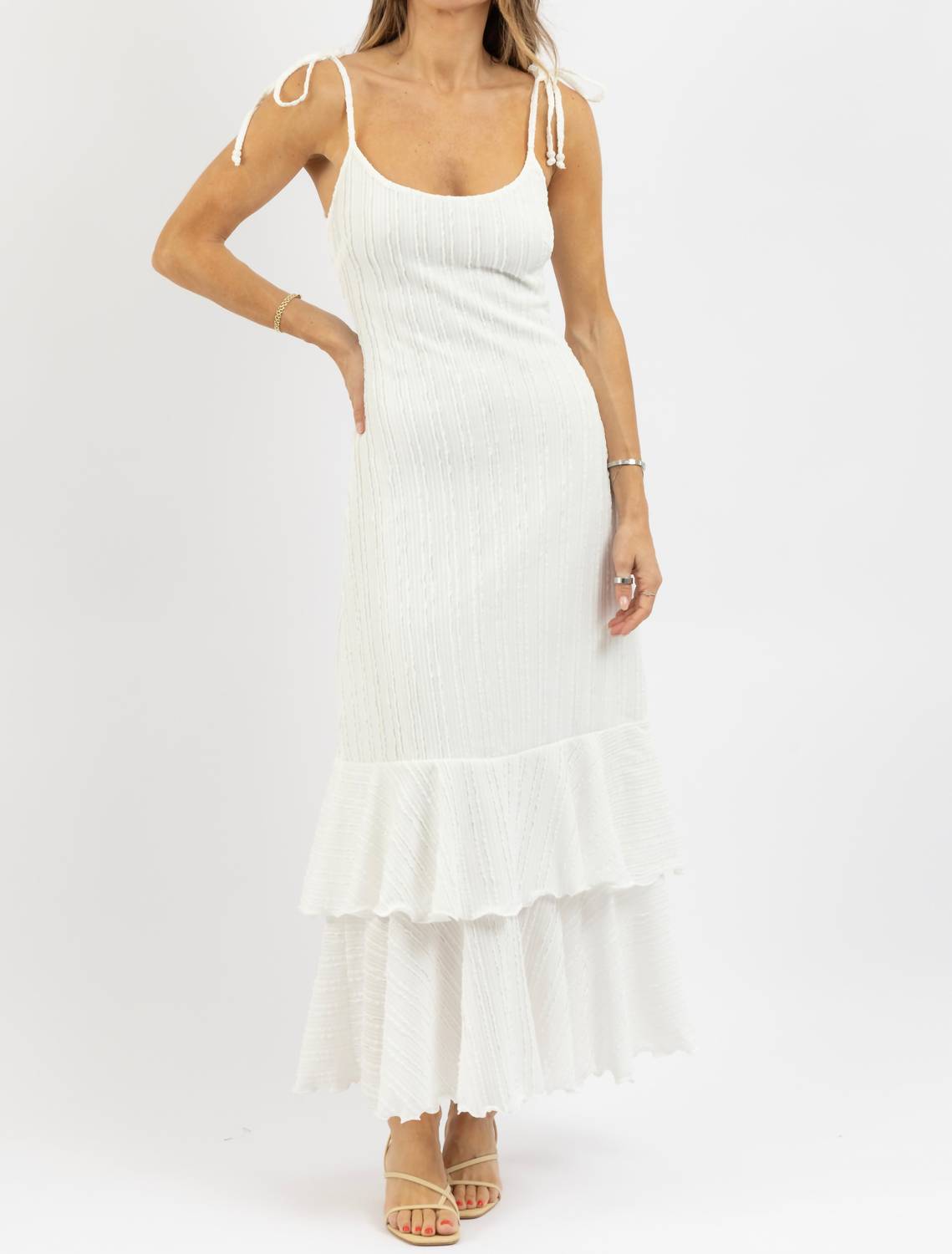 One & Only - Solar Tie Strap Maxi Dress