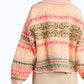 &Merci - Ribbed Collared Neckline Cardigan