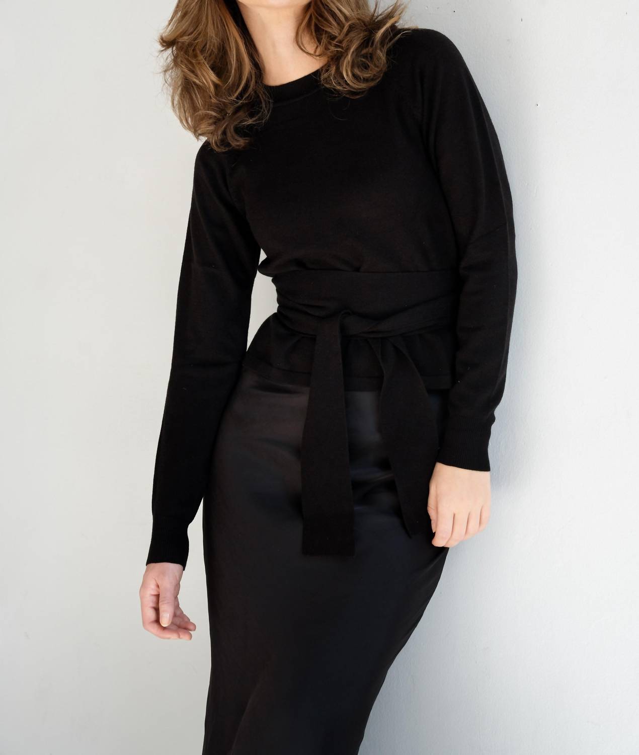 Mima Rosso - Knit Front Tie Top