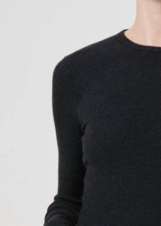 Agolde - Delphi Slim Ribbed Tee