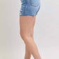 Judy Blue - High Waist Denim Shorts With Stitch Over Destroy Detail