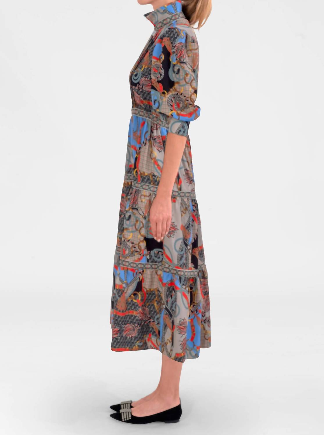 Gretchen Scott - Damsel Midi Dress In Ditto Print