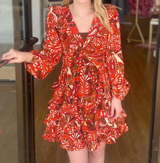 Tcec - Tilly V-neck Mini Dress