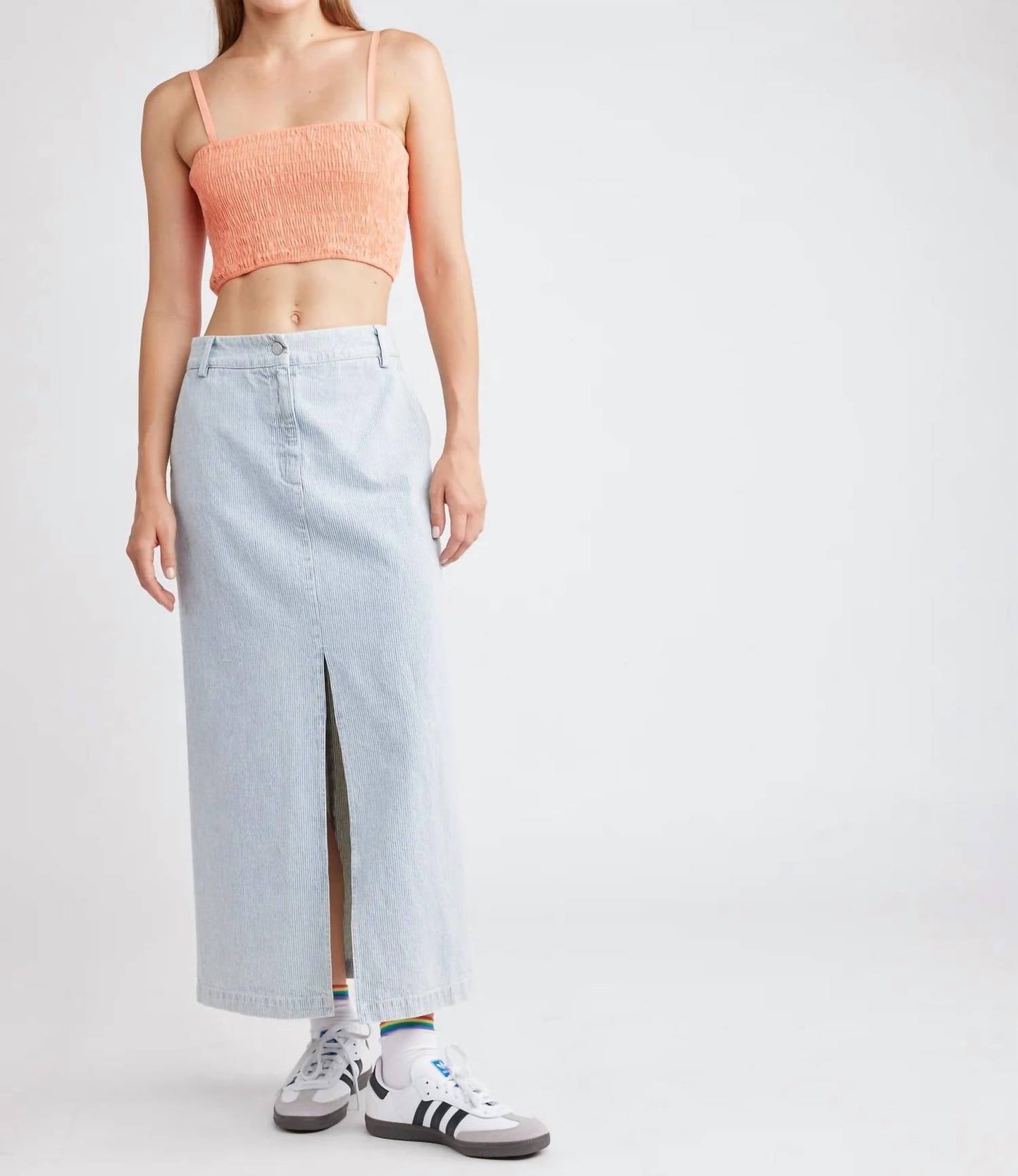 Self Contrast - Eliana Pencil Skirt Mini Stripes