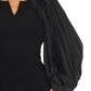 Joseph Ribkoff - Pleated Balloon Sleeve Sheath Dress
