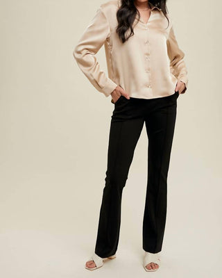 Wishlist - Satin Button-up Shirt