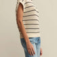 Z Supply - Ines Striped Crochet Sweater Top