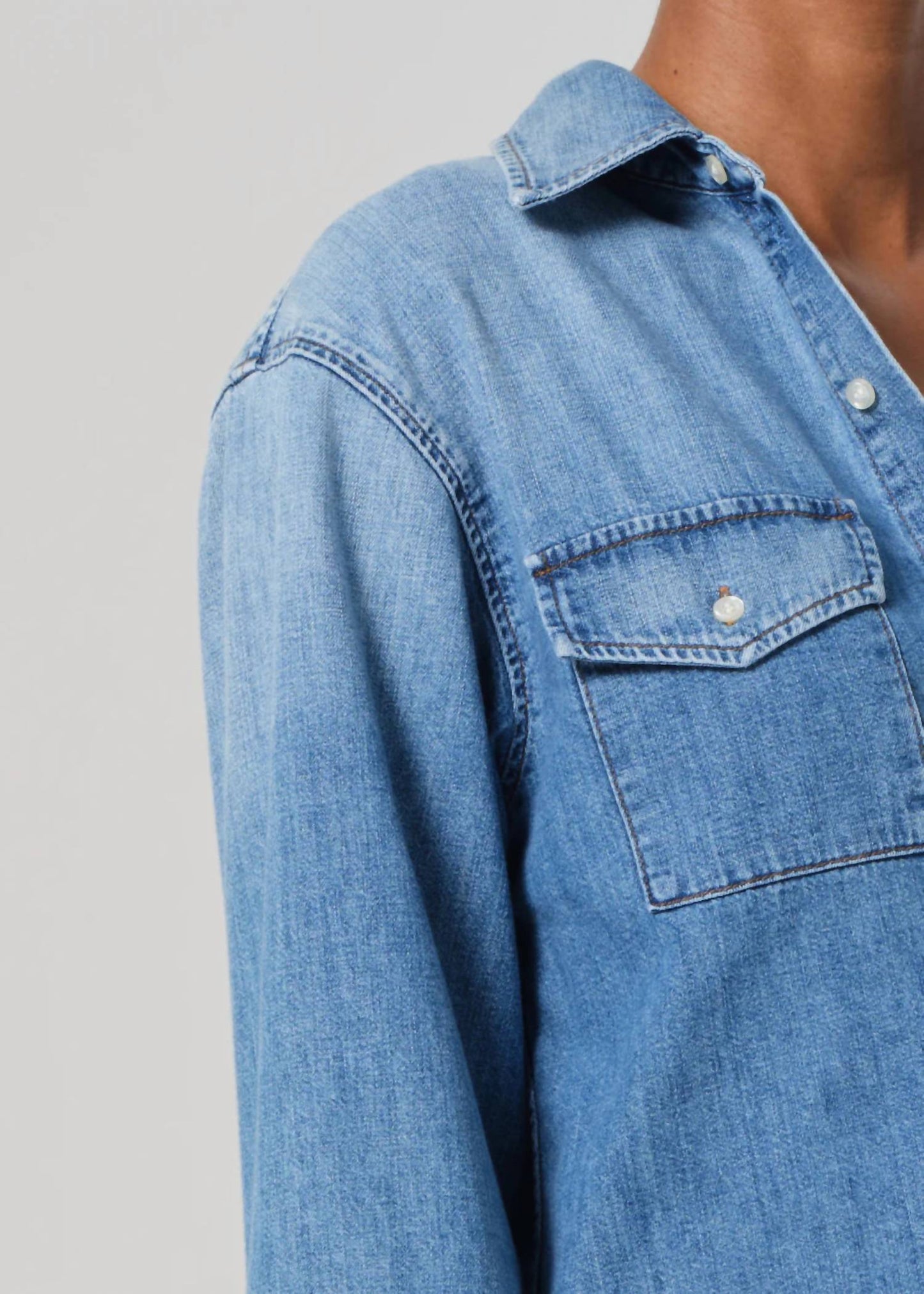 Citizens Of Humanity - Baby Shay Cropped Shirt
