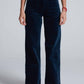 Askk Ny - Sailor Velvet High Rise Wide Leg Pants