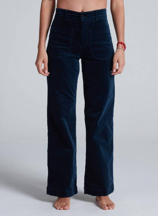 Askk Ny - Sailor Velvet High Rise Wide Leg Pants