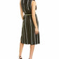 Vince Camuto - Striped Side Slits Midi Dress