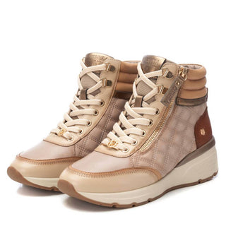 Xti - Women's Carmela Collection Leather Sneaker Booties