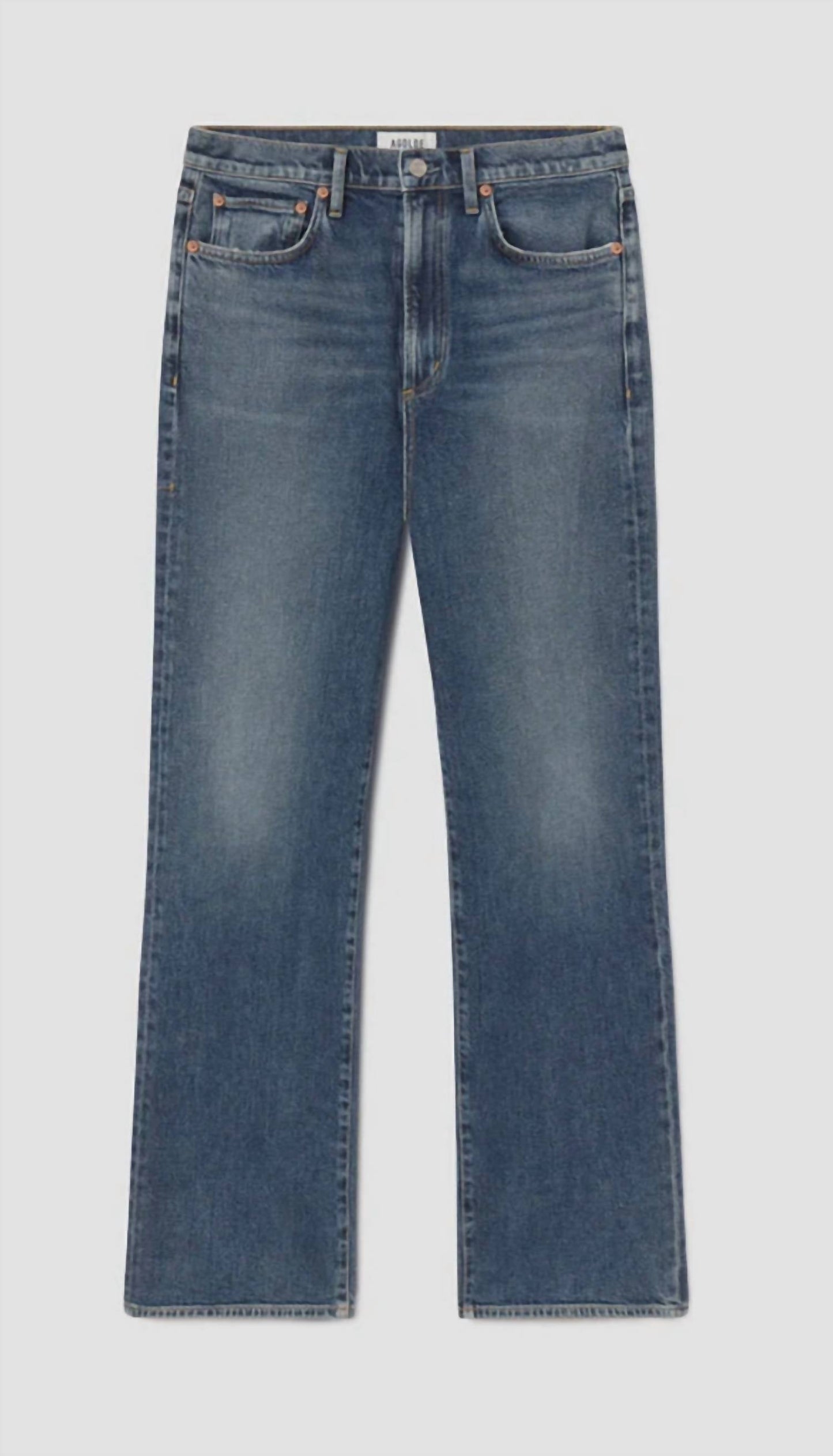 Agolde - Harper Mid Rise Relaxed Straight Leg Jeans