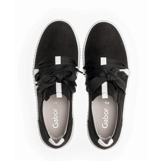 Gabor - Women's Soft Nubuk Ribbon Sneaker