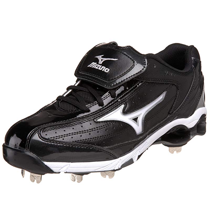 Mizuno Men's 9 Spike Swagger Mid Baseball Cleat Black